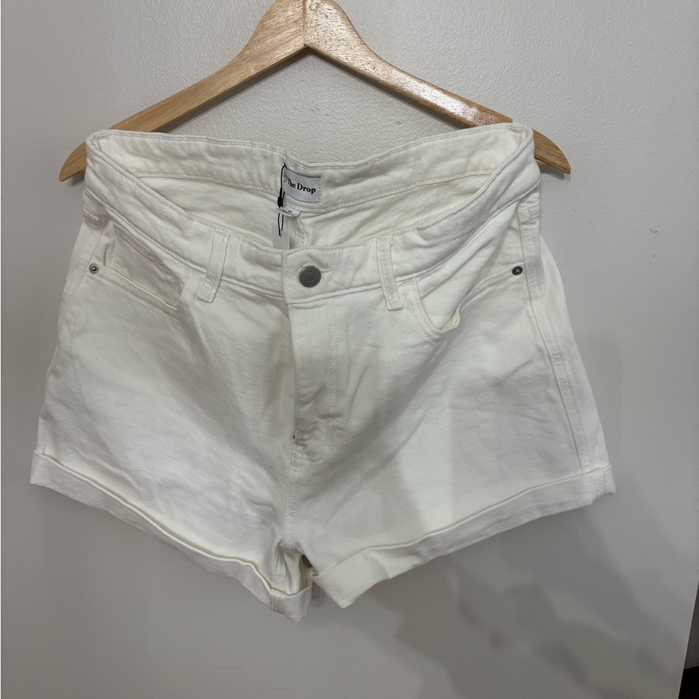 The Drop Women's White Denim Shorts Size 31